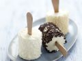 Eis am Stiel mit Frischkäse und dreierlei Ummantelung Rezept
