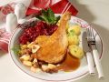 Ente mit Apfelfüllung und Rotkohl Rezept