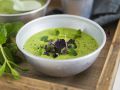 Erbsensuppe mit Kokosmilch und Minze Rezept