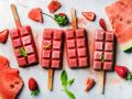 Erdbeer-Wassermelonen-Eis mit Minze Rezept