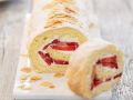 Erdbeerrolle mit Frischkäse Rezept