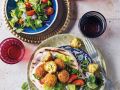Falafel mit frischem Salat Rezept