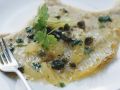 Filet vom Rochen mit Zitronen-Kapern-Buttersoße Rezept