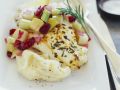 Fischfilet mit Kartoffelbrei und Gemüse Rezept