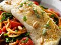 Fischfilet mit Nudeln und Tomaten Rezept