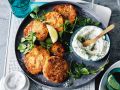Fischfrikadellen mit Zitronen-Joghurt-Dip Rezept