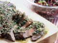 Flank Steak mit Knoblauch und Petersilie Rezept
