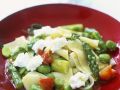 Fleckerl-Nudeln mit Ziegenkäse und grünem Spargel Rezept
