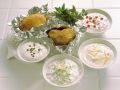 Folienkartoffeln mit vier Saucen Rezept