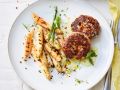 Frikadellen mit gegrilltem Spargel Rezept