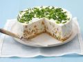 Frischkäse-Pilz-Torte mit Schnittlauch Rezept