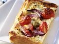 Frischkäse-Tarte mit Tomaten Rezept