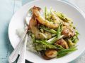 Garnelen mit Frühlingszwiebeln und Reis Rezept