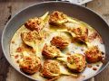 Gebackene Artischocken mit pikanten Bröseln Rezept