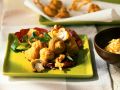 Gebackene Champignons mit Salat Rezept