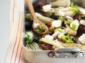 Gebackener Fenchel mit Oliven, Feta und getrockneten Tomaten Rezept