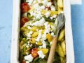 Gebackenes Gemüse mit Schafskäse Rezept
