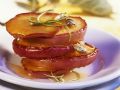 Gebratene Apfelringe mit Honig Rezept