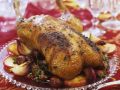 Gebratene Ente mit Äpfeln und Maronen Rezept