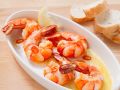 Gebratene Garnelen mit Knoblauch und Zitrone Rezept