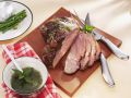 Gebratene Lammkeule mit Minzsoße Rezept