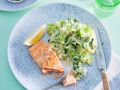 Gebratener Lachs mit Kartoffel-Lauch-Püree Rezept