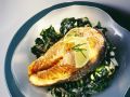 Gebratener Lachs mit Spinat Rezept