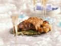 Gebratener Lammrücken mit Gemüse und Minzsoße Rezept