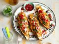Gefüllte Auberginen mit Quinoa und Granatapfelkernen Rezept