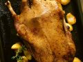Gefüllte Gans im Backofen Rezept