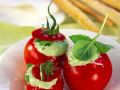Gefüllte Tomaten mit Basilikum-Frischkäse Rezept
