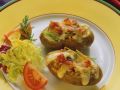 Gefüllte, überbackene Kartoffeln Rezept
