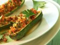 Gefüllte Zucchini mit Champignons Rezept
