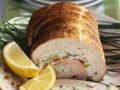 Gefüllter Putenrollbraten mit Paprika und Frischkäse Rezept