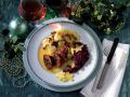Gefülltes Rinderfilet mit Rotkohl und Kartoffelgratin Rezept