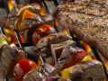 Gegrillte Rindfleisch-Gemüsespieße Rezept