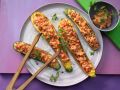 Gegrillte Zucchini mit Topping Rezept