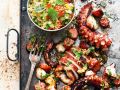 Gegrillter Pulpo mit Bulgur Rezept