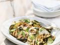 Gegrillter Zucchinisalat mit Minze und Parmesan Rezept