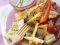 Gegrilltes Gemüse mit Joghurt-Kräuter-Dip Rezept