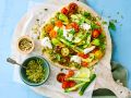 Gemüse-Pizza mit Dinkel-Vollkornteig Rezept