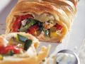 Gemüse-Strudel mit Kräuter-Frischkäse-Dip Rezept