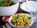 Gemüseeintopf mit Kichererbsen und grünen Bohnen Rezept