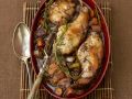 Geschmortes Kaninchen mit Rotwein Rezept
