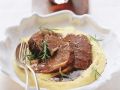 Geschmortes Roastbeef mit Rotwein (Barolo) Rezept