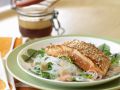 Glasnudelsalat mit würzigem Lachs Rezept