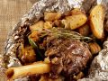 Griechische Lammhaxe in Folie gebraten Rezept