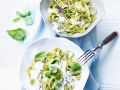 Grüne Nudeln mit cremiger Sauce Rezept