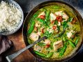 Grünes Fisch-Curry mit Reis Rezept