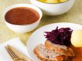 Hackbraten mit Soße Rezept